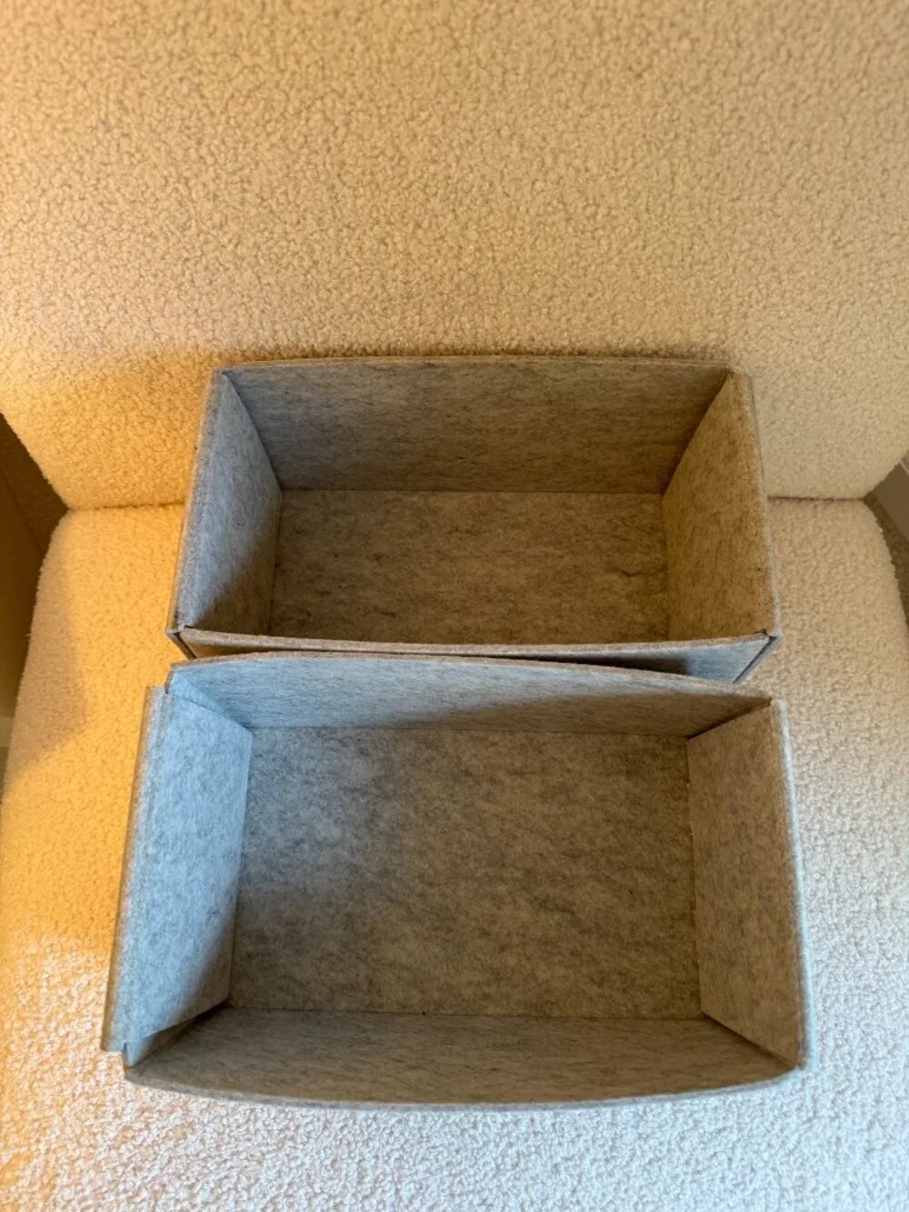 Set of 2 IKEA Komplement Felt Drawer Organizers
